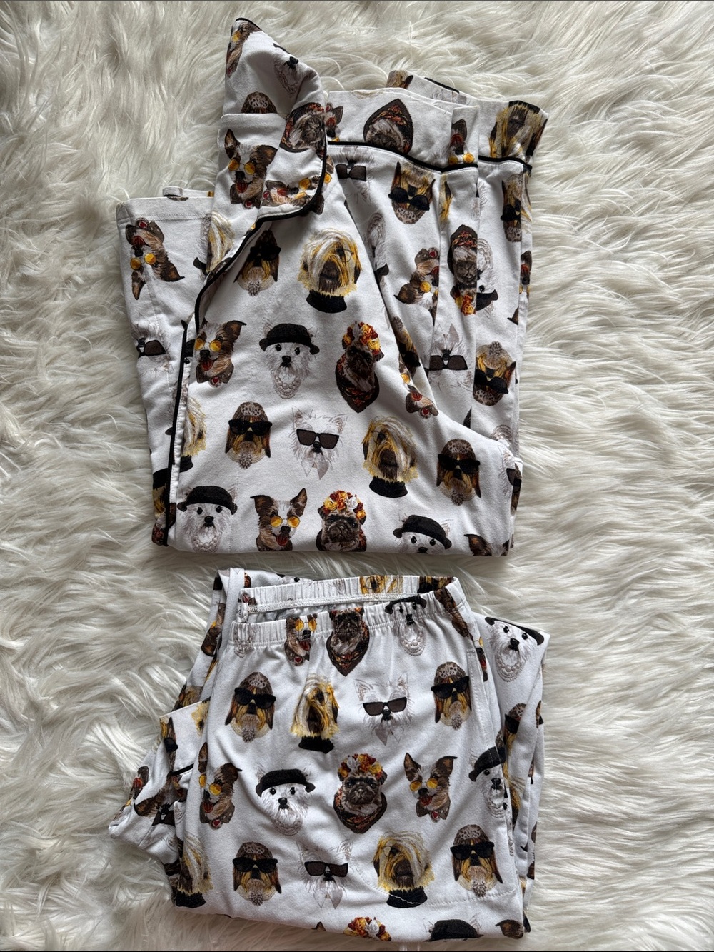 BedHead 2 piece Set Pajamas with Dogs Print Size XL - Picture 12 of 12